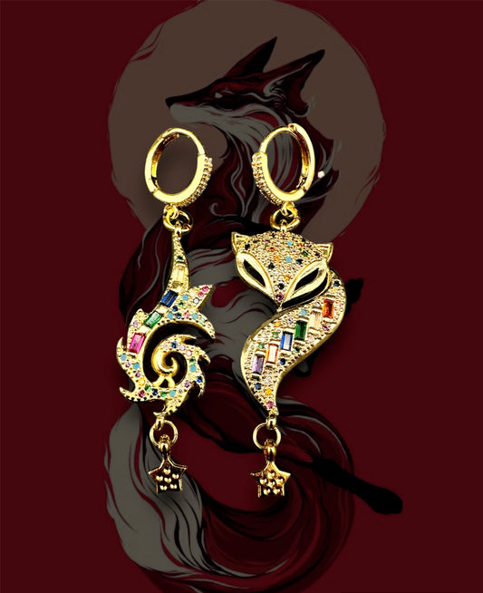 RENARD - 18k Gold Plated Fox Earrings